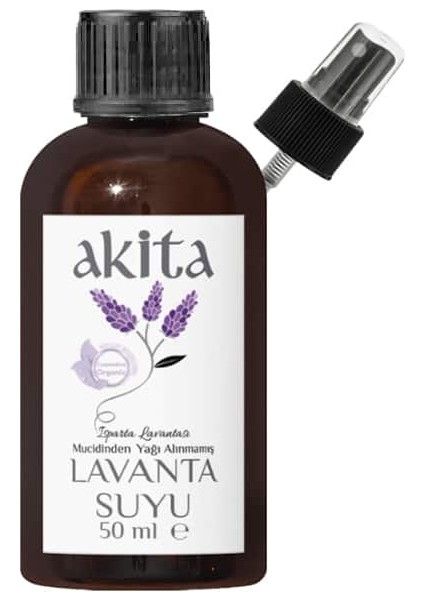 % 100 Doğal Yağı Alınmamış Mini Lavanta Suyu 50mL
