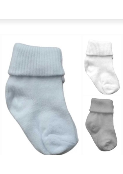 ADN Socks Bebek Asetat 6'lı Kıvrık Çorap