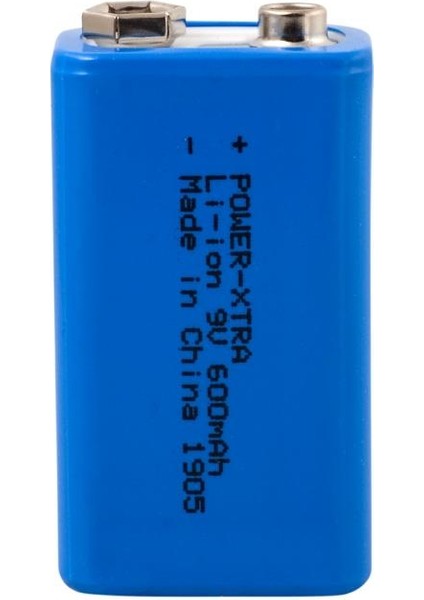 Power Xtra 9V Li Ion 600 Mah Şarjlı Pil