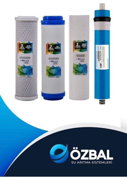 Açık Kasa 4 Aşamalı Filtre Seti + Bench Membran