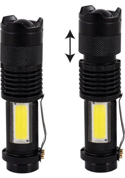 Ps-2 Cree + Cob LED Şarjlı El Feneri