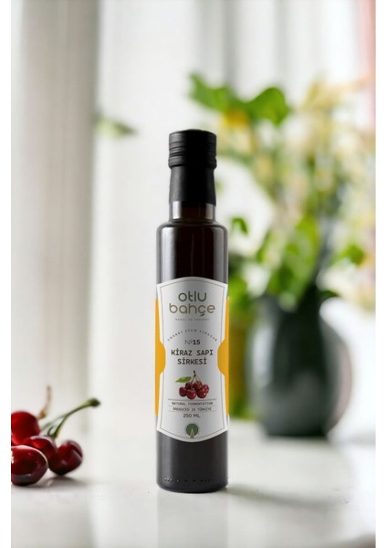 Otlu Bahçe Kiraz Sapı Sirkesi, Cherry Stalk Vinegar, Stipites Cerasarum 250ml.