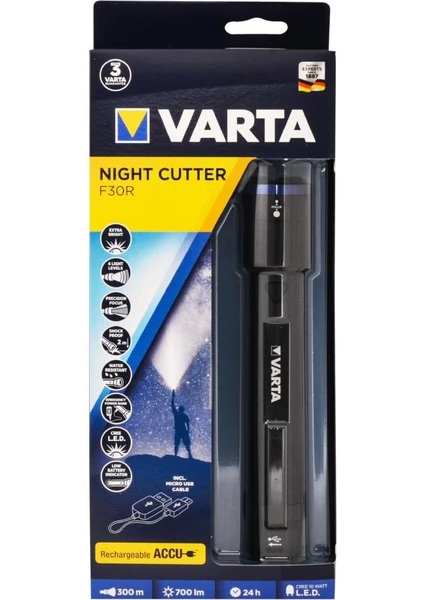 18901 Night Cutter F30R 10W Led Şarjlı Fener