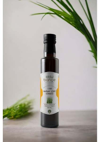 Otlu Bahçe Buğday Çimi Sirkesi, Wheatgrass Vinegar, Triticum Aestivum 250ml.