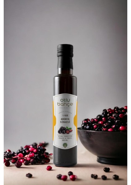 Otlu Bahçe Aronya Sirkesi, Aronia Vinegar, Aronia Melanocarpa 250ml.