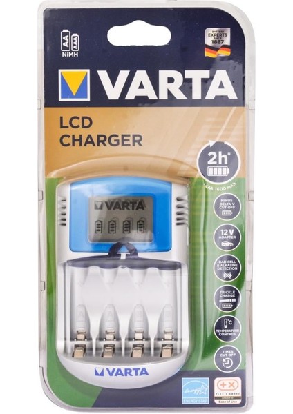 57070 LCD 12V + USB Pil Şarj Cihazı