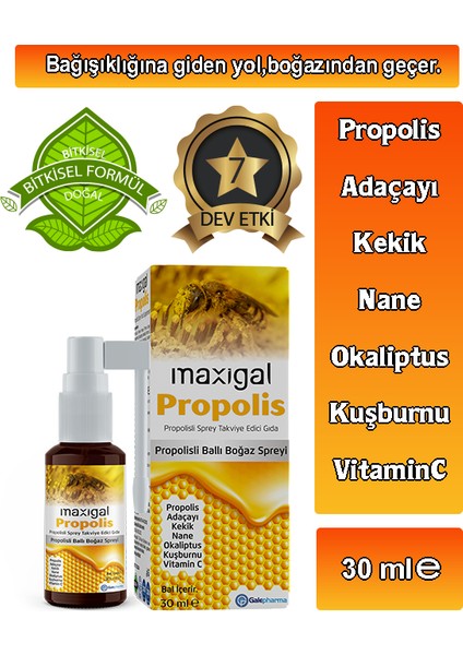 Propolisli Ballı Boğaz Spreyi 30 Ml