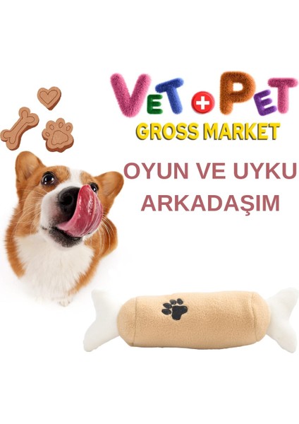 Pelus But Şeklinde Köpek Oyuncağı Yumuşak ve Eğlenceli Oyun Arkadaşı