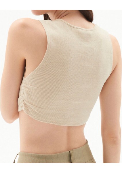 Büzgü Detaylı Crop Atlet fiyatları