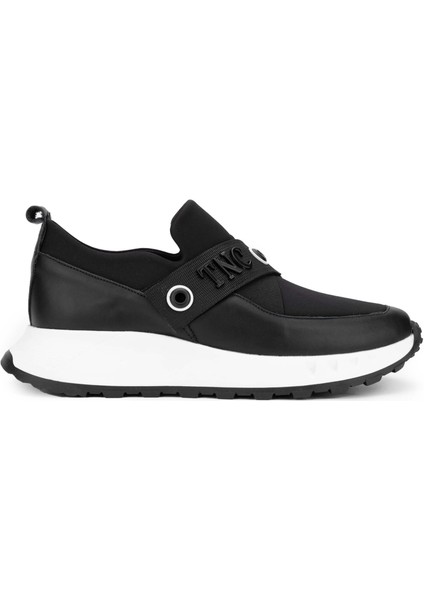 Kadın Deri Hasır Siyah Sneakers & Spor Ayakkabı 775 Y-4057 Bn Ayk Y24 Sıyah