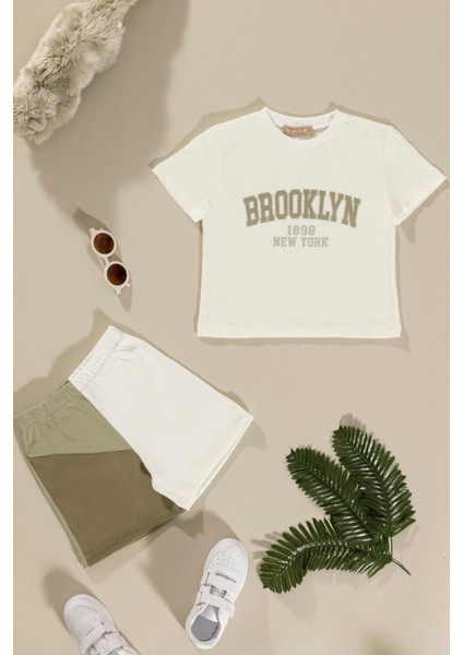 Baskılı Garnili Yeşil Alt Üst Takım