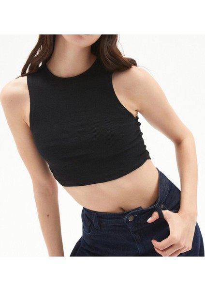 Büzgü Detaylı Crop Atlet