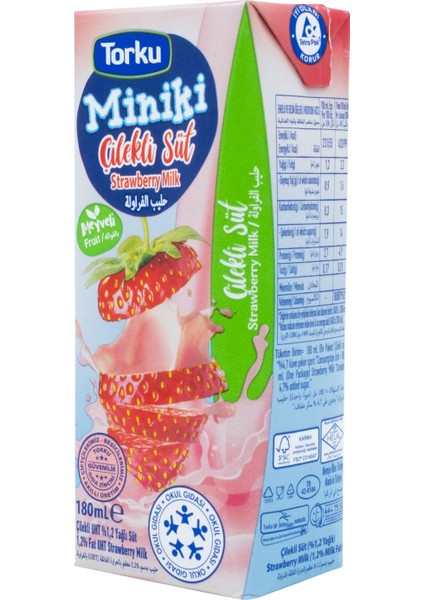 Süt Çilek Miniki 180ML
