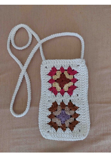 Küçük Motifli Çanta Granny Square Örgü