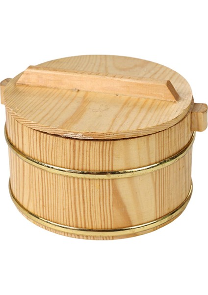 Ahşğulanmış Pirinç Varil Suşi Pirinç Kase Ev Mutfak Için Pirinç 18CMX18CMX12CM (Yurt Dışından)