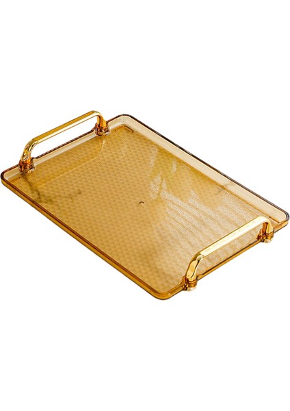 Tepsisi Depolama Ör Mutfak Yemek Tabağı Vanity Tepsi Amber Orta (Yurt Dışından)