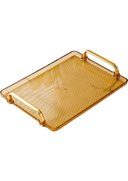 Tepsisi Depolama Ör Mutfak Yemek Tabağı Vanity Tepsi Amber Orta (Yurt Dışından)