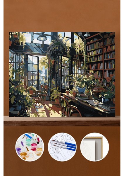 Sayılarla Boyama Seti Çerçeveli Kasnaklı Rahat Köşe 50X65 cm