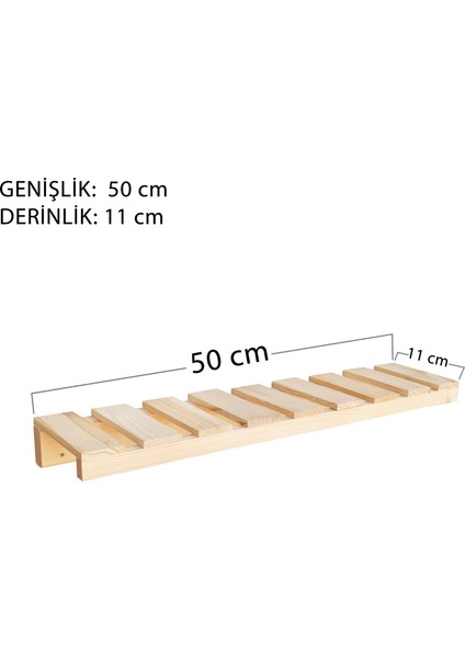 Ahşap Duvar Rafı Salon, Oda, Banyo ve Mutfak Düzenleyici Organizer