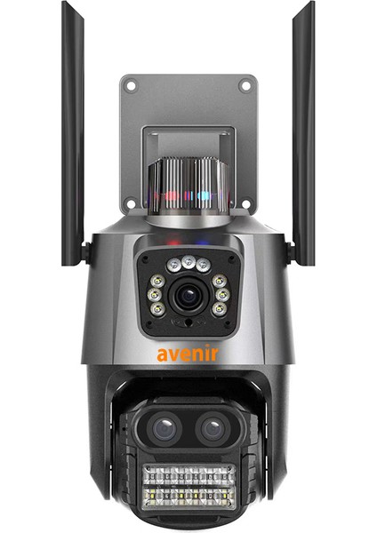 AV-M21 3 mp 8x Zoom Wifi Onvif 2 Kameralı Dış Mekan Ptz Kamera