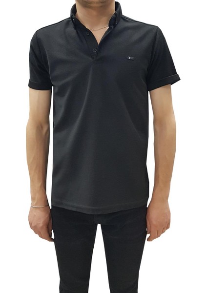 Quıcmen Yakalı Slim Fit Kısa Kol Erkek TIŞÖRT-6088