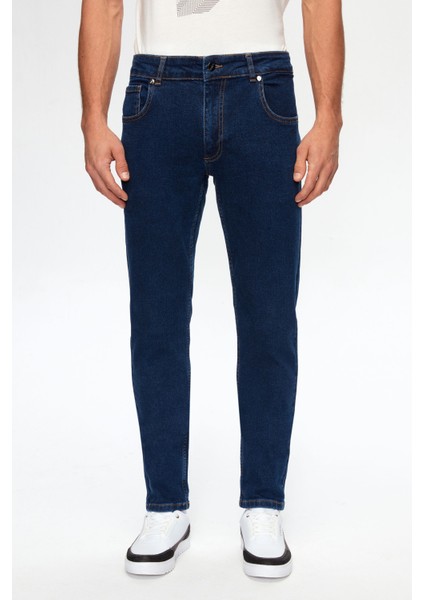 Super Slim Fit Lacivert Denim Denim Pantolon 2ECJ333920070 fiyatları