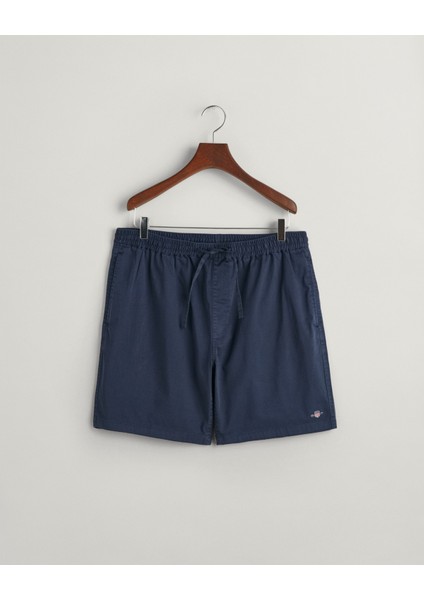 Erkek Lacivert Regular Fit Logolu Şort 205075.410