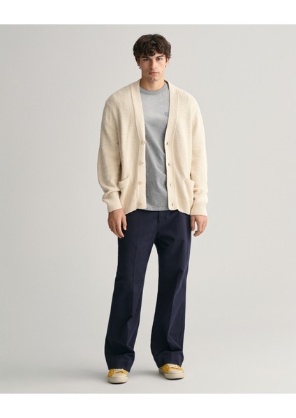 Erkek Gri Relaxed Fit Bisiklet Yaka Logolu T-Shirt 2033014.93