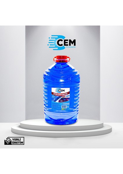 CEM CAR CARE Kışlık Set ( Cam Suyu 5 Lt Antifrizli -20 Derece+Kırmızı Antifriz 3 Lt -42 De