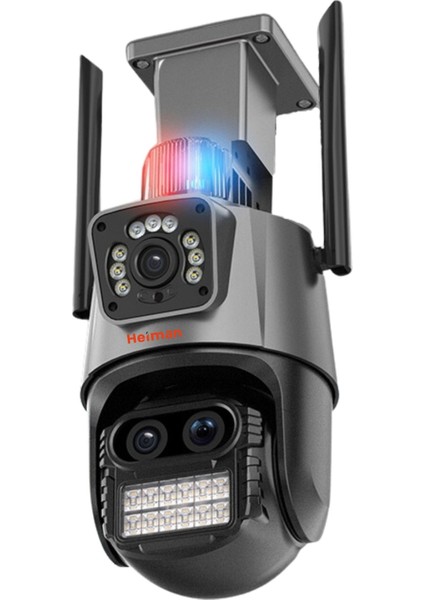 Hm-42 6 mp 8x Zoom Wifi Onvif 2 Kameralı Dış Mekan Ptz Kamera