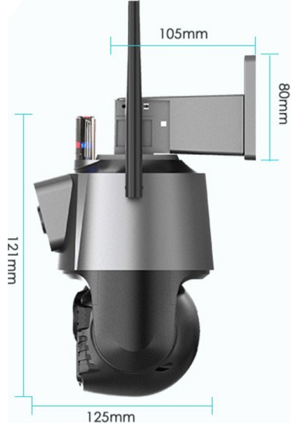 Hm-42 6 mp 8x Zoom Wifi Onvif 2 Kameralı Dış Mekan Ptz Kamera