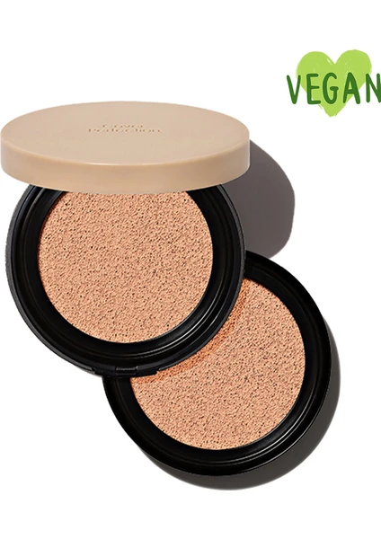 The Saem Vegan Cover Perfection Sebum Kontrolü Sağlayan Kapatıcı Etkili Cushion 1.5 Natural Beige SPF50+ PA ++++