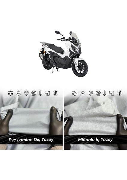 Ultra Shop Kanuni Seha 125 Motosiklet Branda Su Geçirmez Uv Korumalı Motosiklet Branda
