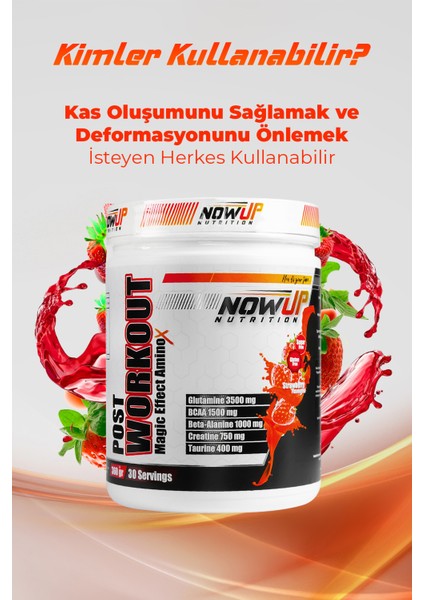 Post-Workout Magic Effect Amino Asit / Strawberry 360 gr. / 30 Servis