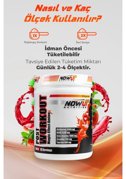 Post-Workout Magic Effect Amino Asit / Strawberry 360 gr. / 30 Servis