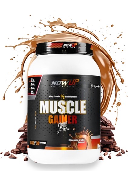 Muscle Gainer / Çikolata & Latte Aromalı / 1680 gr. / 30 Servis