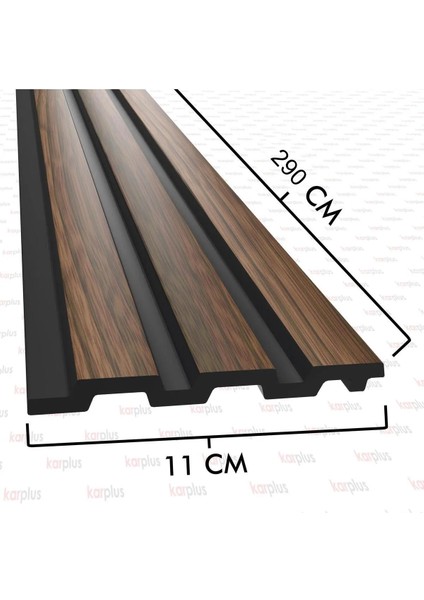 Karplus Ahşap Görünümlü Dekoratif Pvc Kaplama Lambiri Duvar Paneli LM-1002-290