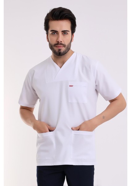 Zarf Yaka Erkek Tek Üst - 171 Beyaz