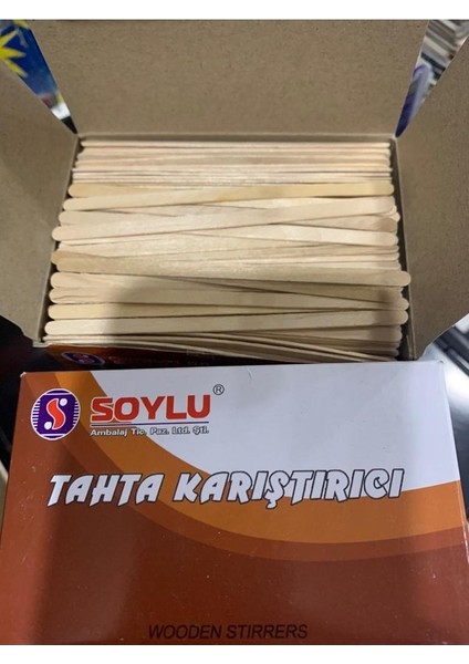 Ahşap Çay-Kahve Karıştırıcı 750 Adet 2 Paket