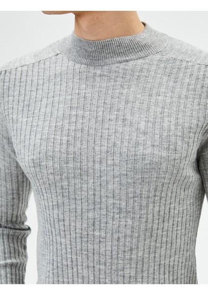 Yarım Balıkçı Yaka Kazak Slim Fit Triko Uzun Kollu indirimleri