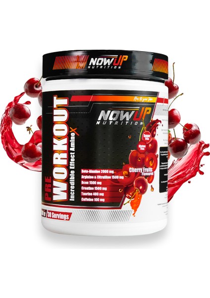 Pre-Workout Incredible Effect Amino Asit / Cherry 360 gr / 30 Servis