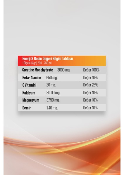 Creatine Power Effect Amino Asit / Tropical Fruits 360 gr / 60 Servis