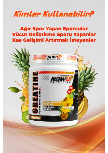 Creatine Power Effect Amino Asit / Tropical Fruits 360 gr / 60 Servis
