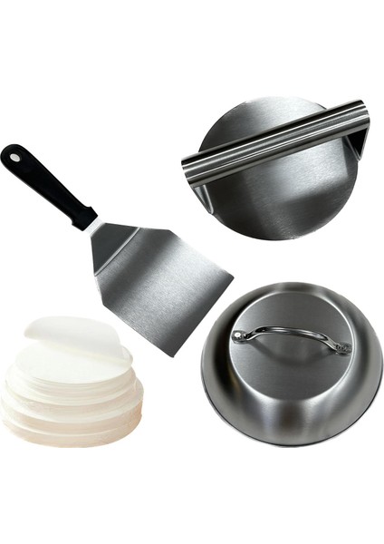 Mutfak Pişirme Barbeküsü Için Burger Presi ve Eritme Kubbeli Burger Presleri (Yurt Dışından)