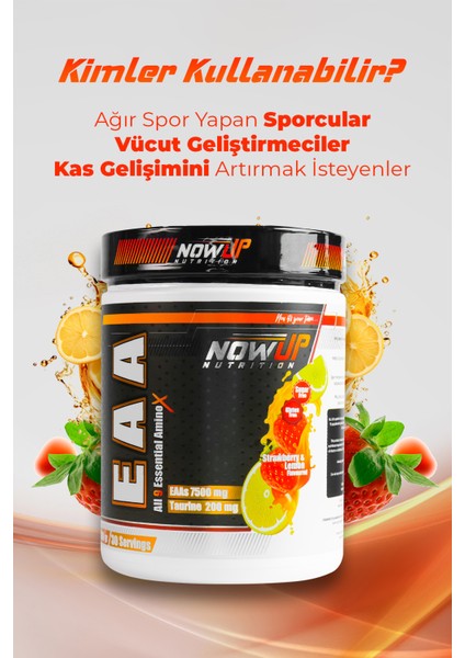 Eaa All 9 Essential Amino Asit/ Strawberry & Lemon 360 gr. / 30 Servis