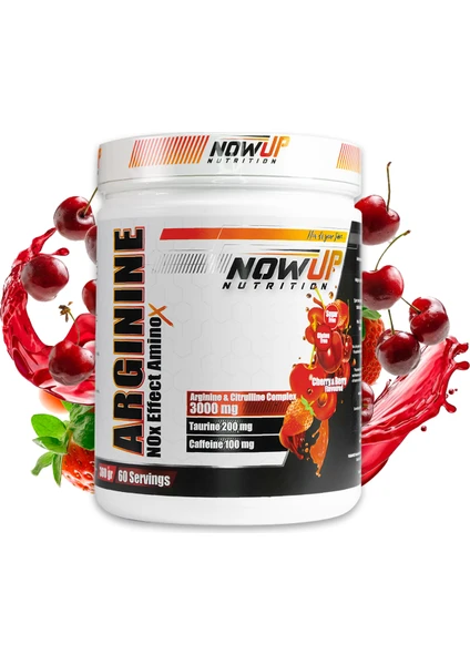 Nowup Nutrition  Arginine Oxide Effect Amino Asit / Cherry & Berry 360 gr. / 60 Servis