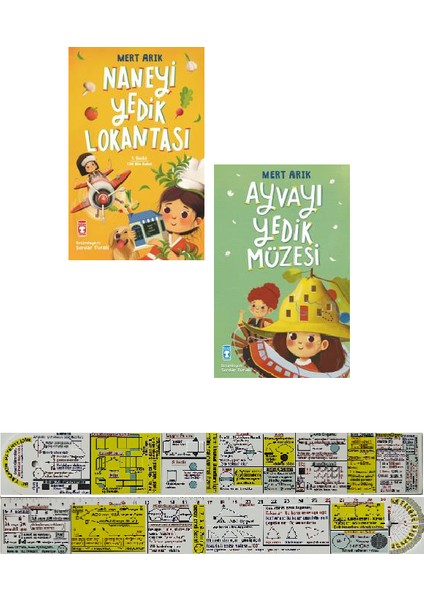 Naneyi Yedik Lokantası - Ayvayı Yedik Müzesi 2 Kitap - Mert Arık - Matematik Öğreten Cetvel