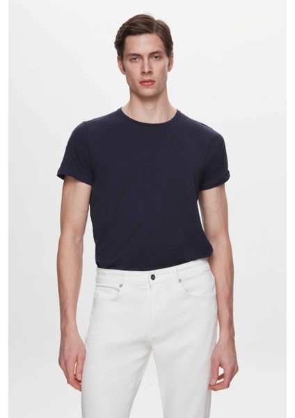 Slim Fit Ekru Gabardin Denim Pantolon 2HCC3T404003M