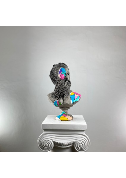 Poseidon "reveal" Büyük Heykel, Büyük Boy Büst, Özel Tasarım Dekoratif Heykel, Poseidon Heykel