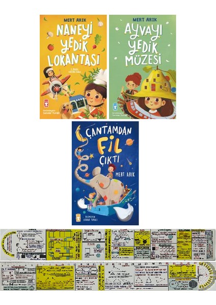 Naneyi Yedik Lokantası - Ayvayı Yedik Müzesi - Çantamdan Fil Çıktı 3 Kitap - Mert Arık - Cetvel